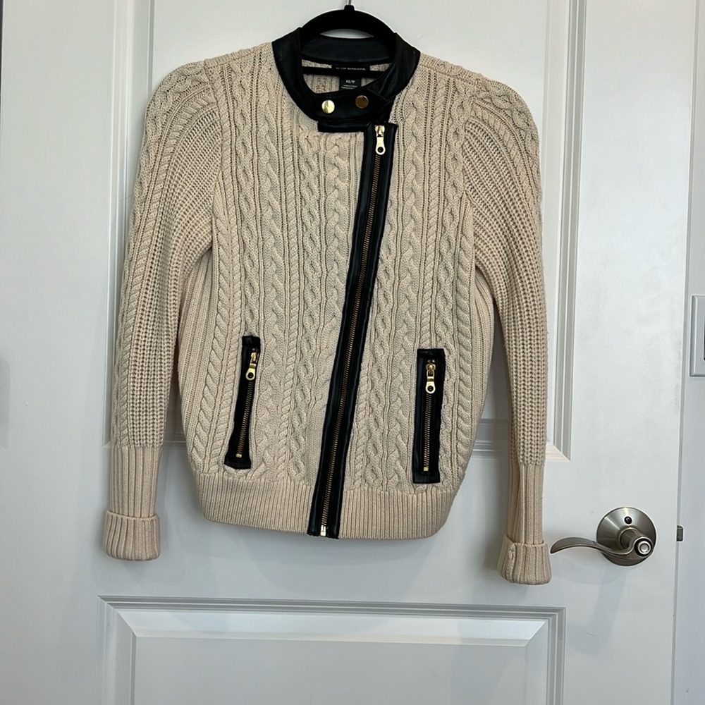 Club Monaco knit sweater jacket